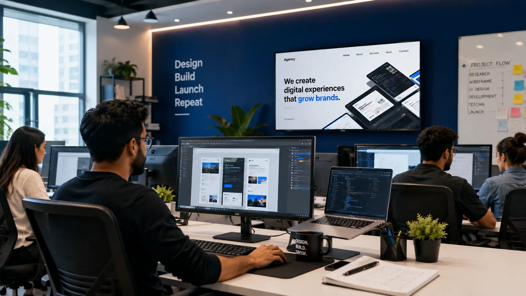 Web design revenue growth client optimization map