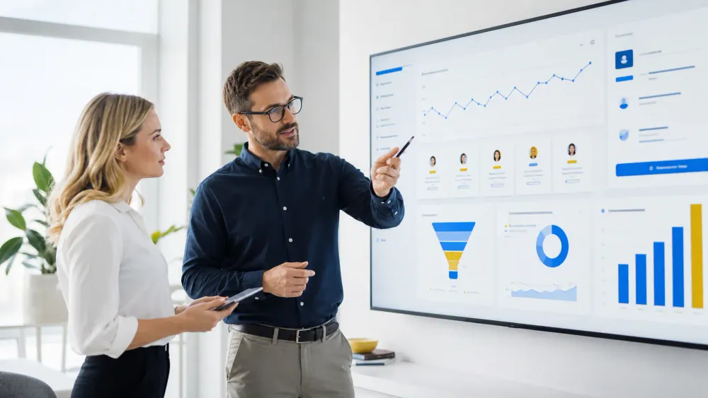 SEO analytics dashboard and qualified lead pipeline